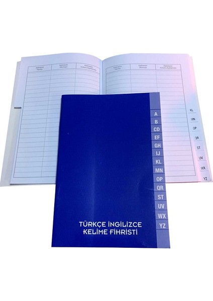 Türkçe İngilizce Kelime Defteri 56 Yaprak