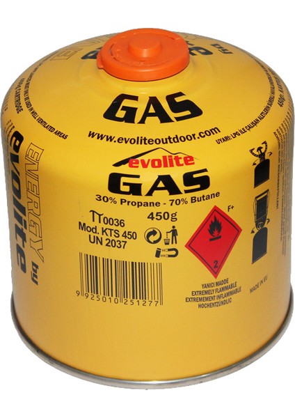 Butan Propane 450 Gr Vidalı Kartuş