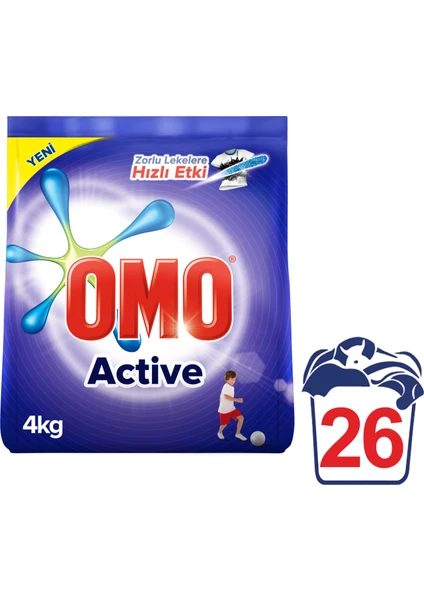 Toz Çamaşır Deterjanı Active 4 kg