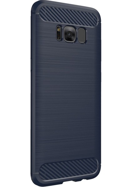 Samsung Galaxy S8 Brushed Carbon Fiber Silikon TPU Kılıf