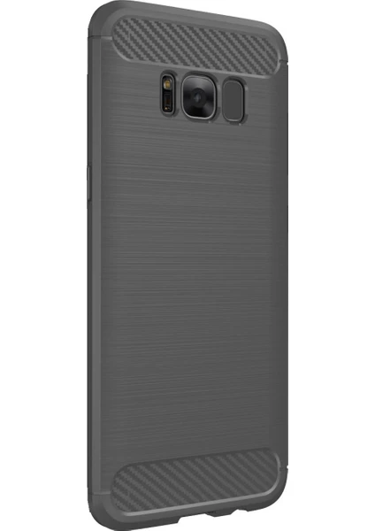 Samsung Galaxy S8 Brushed Carbon Fiber Silikon TPU Kılıf