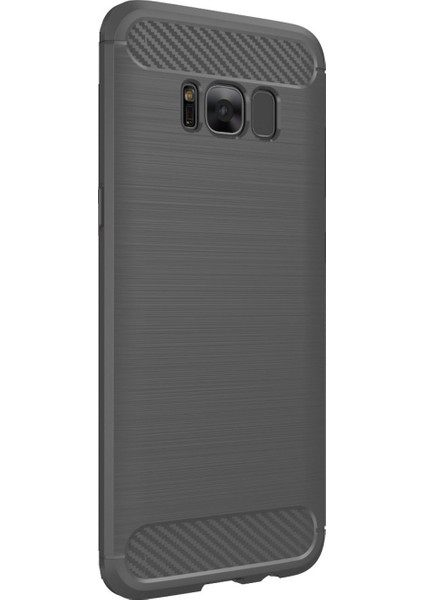 Samsung Galaxy S8+ Plus Brushed Carbon Fiber Silikon TPU Kılıf