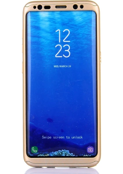 Samsung Galaxy S8 360 Protect Fit Rubber Sert Koruma Kılıf