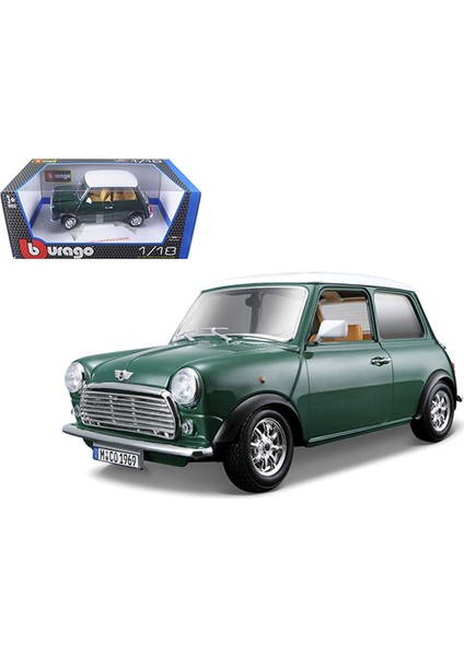 Sunman Burago Mini Cooper 1969 Yeşil Araba