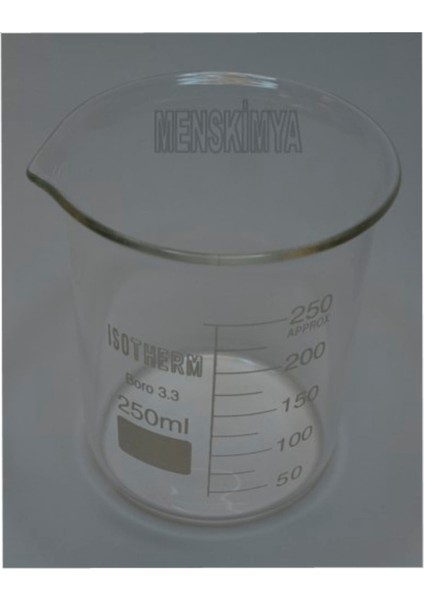 Beher Cam Kısa Form 250 Ml