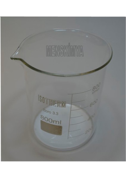 Beher Cam Kısa Form 800 Ml