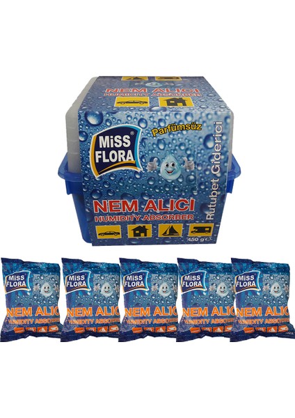 Miss Flora Nem Alıcı 450 Gr + 5 Adet Yedek