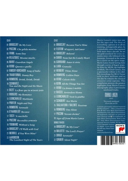 Mario Lanza - The Best of Everything 2CD