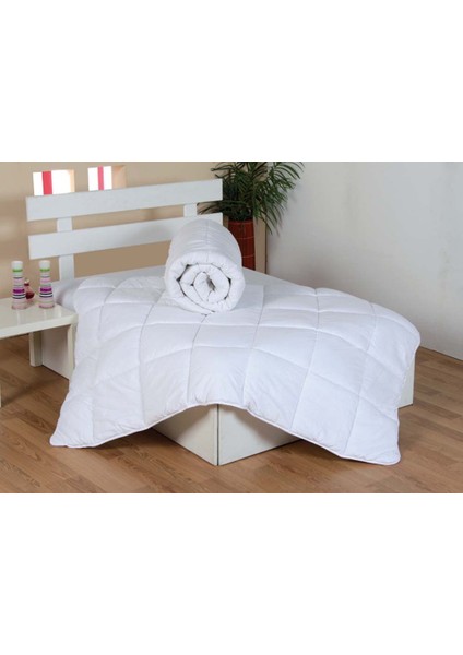 Yorgan Microfiber Silikon Tek Kişilik Beyaz