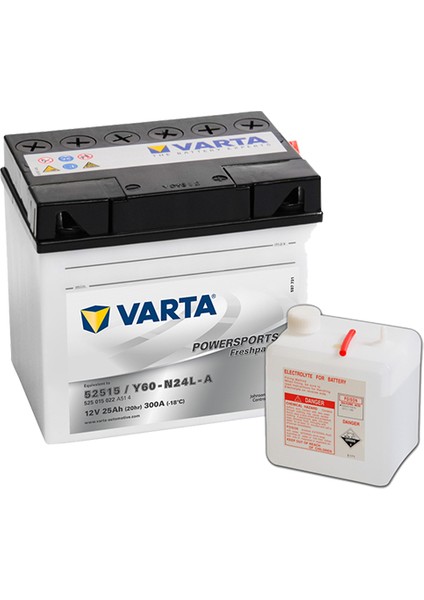 Motosiklet Aküsü 52515 ( Y60 ) 12V 25Ah