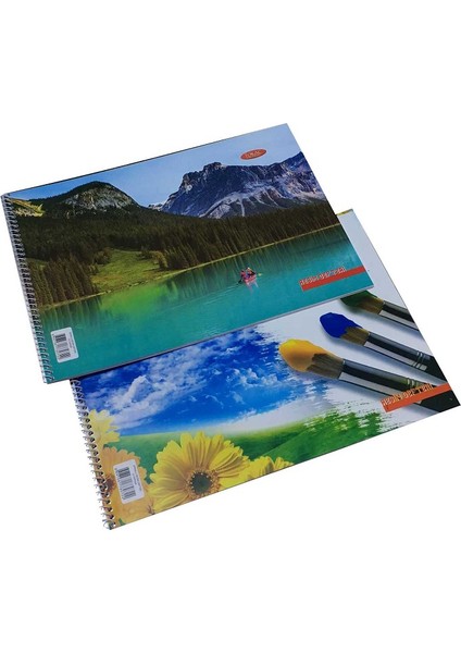 Tokaç 25x35 cm Spiralli Karton Kapak Resim Defteri