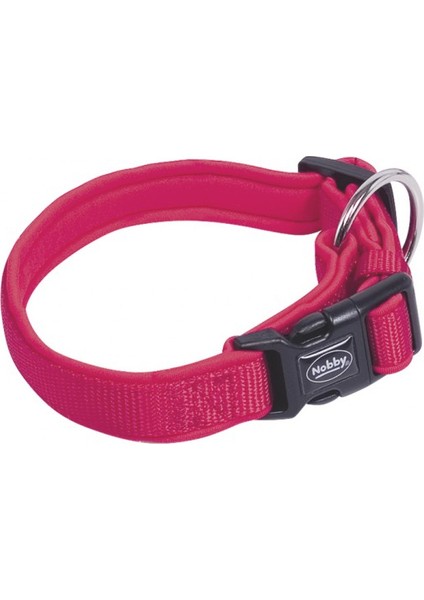 Classic Preno Yumuşak Dokulu Köpek Boyun Tasması 15/20 mm X 25-35 cm Kırmızı
