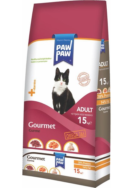 Paw Paw Gurme Kedi Maması 15 Kg