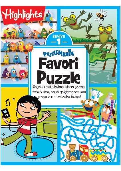 Highlights& Puzzlemania Favori Puzzle 4'Lü Set (6 Yaş Ve Üzeri)