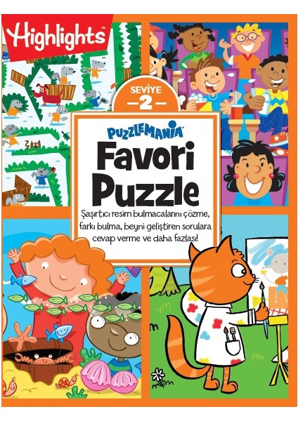 Highlights& Puzzlemania Favori Puzzle 4'Lü Set (6 Yaş Ve Üzeri)