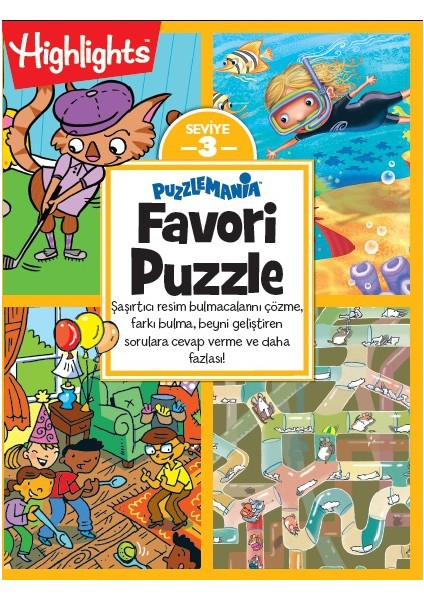 Highlights& Puzzlemania Favori Puzzle 4'Lü Set (6 Yaş Ve Üzeri)