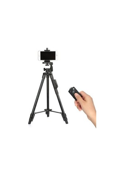 Yunteng Vct 5028 Bluetooth Kumandalı Telefon Fotoğraf Makinesi Tripod Monopod  Taşıma Çantalı