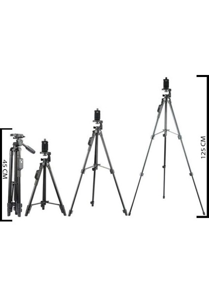 Yunteng Vct 5028 Bluetooth Kumandalı Telefon Fotoğraf Makinesi Tripod Monopod  Taşıma Çantalı