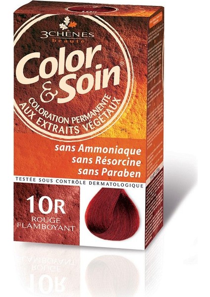 Color&Soin Organik Saç Boyası 10R Işıltılı Kızılın Çarpıcılığı-Shinning Red