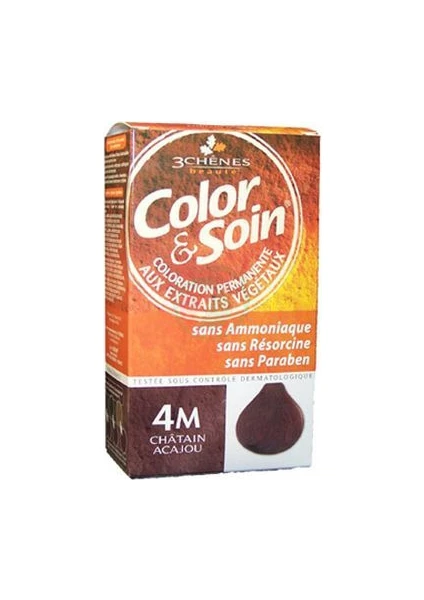 Color&Soin Organik Saç Boyası 4M Maun Kestanesi -Mahogany Chestnut