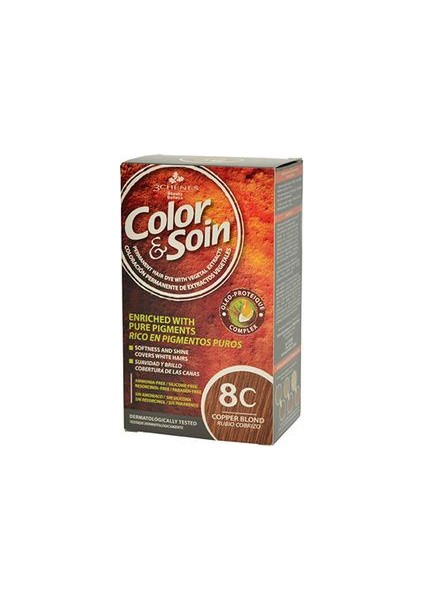 Color&Soin Organik Saç Boyası 8C Bakırlı Sarı-Copper Blond