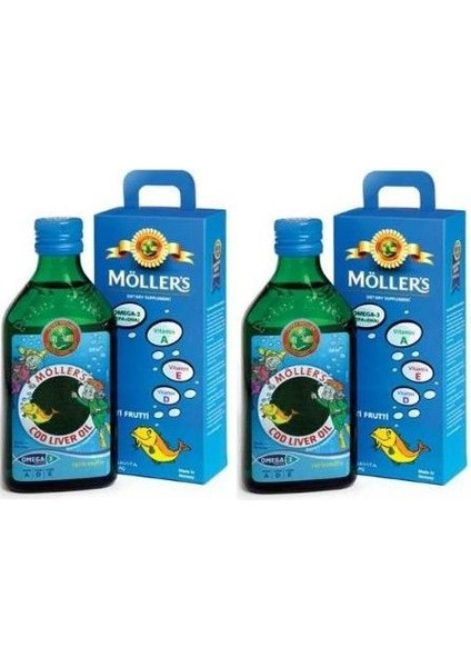 Möller'S Omega 3 Balık Yağı 250 Ml (2'Li Set)