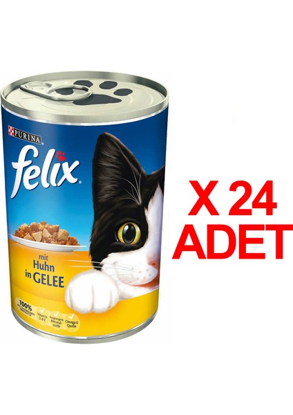 Tavuklu Kedi Konservesi 400 Gr X 24 Adet