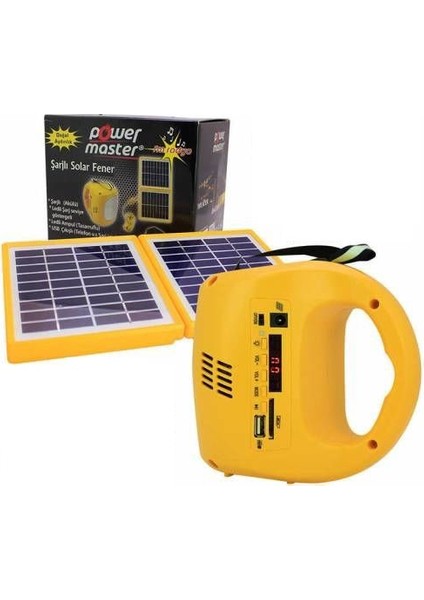 Radyolu Şarjlı Solar Aydınlatma Seti 33400