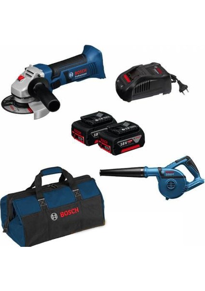 Bosch Gws 18 125 V Lı Akülü Avuç Taşlama Gbl 18V 120 Üfleme Makinası
