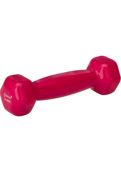 Csf908205 Cosfer 0,5 Kg Pvc Kaplı İçi Demir Dambıl Fuşya