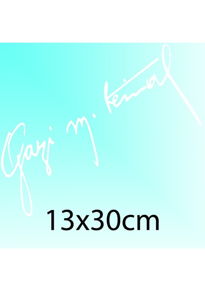 Gazi M. Kemal İmzası - Oto Sticker modelleri