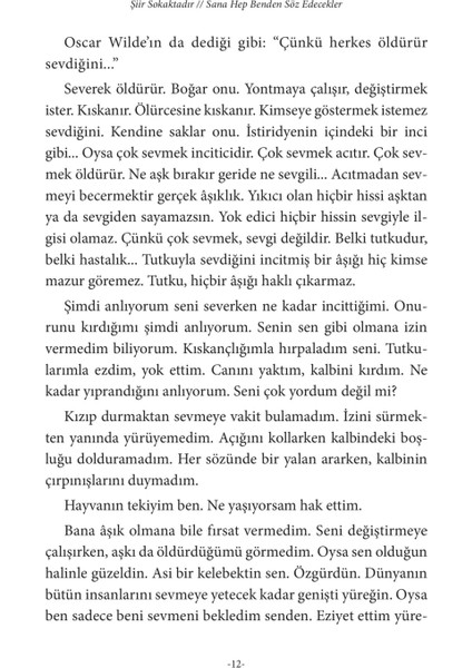 Şiir Sokaktadır Sana Hep Benden Söz Edecekler