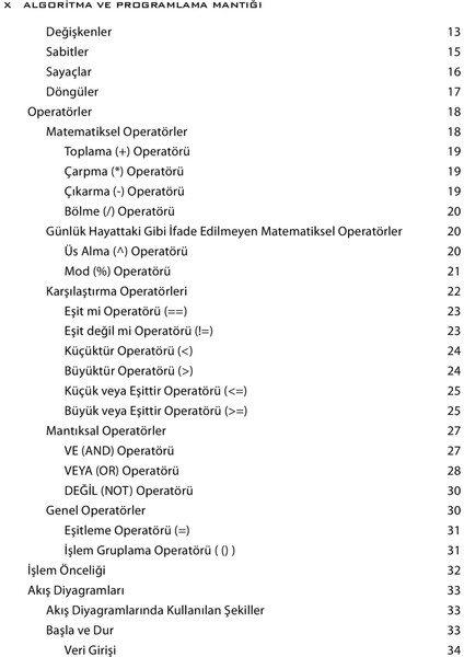 Algoritma ve Programlama Mantığı