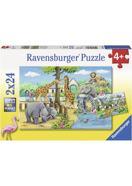 2x24 Parçalı Puzzle Zoo-078066