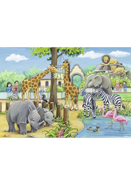 2x24 Parçalı Puzzle Zoo-078066