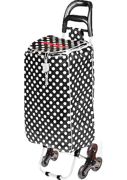 Newlife Siyah Pazar Arabası- 3 Tekerlekli Cepli Pazar Arabası