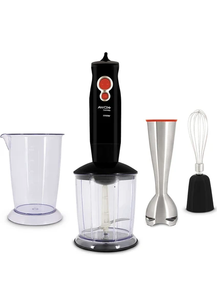 Barmix 3 İn 1 1000 Watt Çıkabilir Çelik Uçlu 3'lü Blender Set