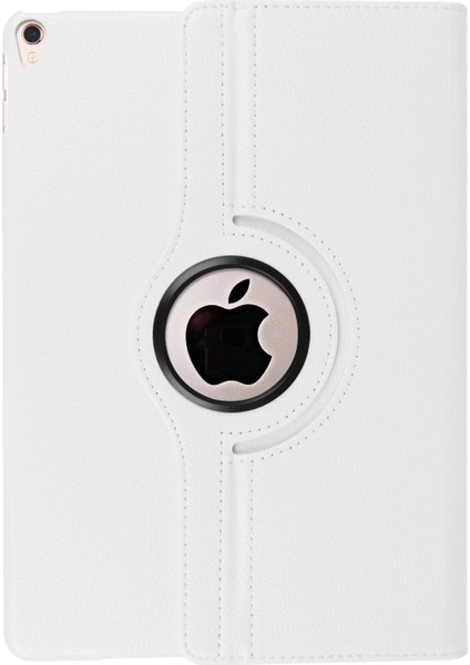 Apple iPad 2017 9.7 360 Döner Standlı Beyaz Kılıf+ Ekran Filmi