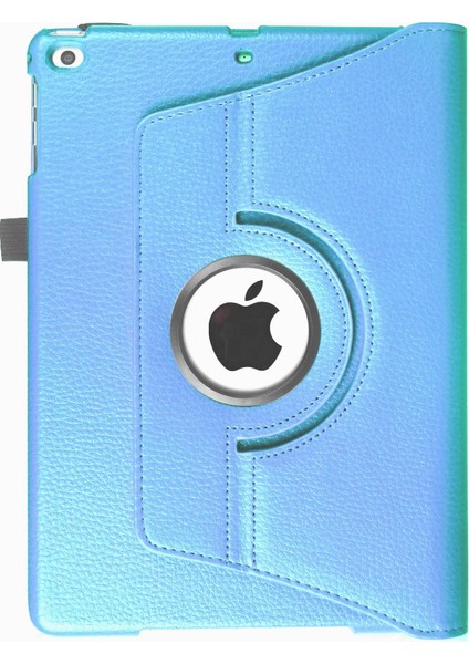 Apple iPad 2017 9.7 360 Döner Standlı Mavi Kılıf+ Ekran Filmi