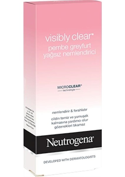 Visibly Clear Pembe Greyfurt Yağsız Nemlendirici 50 Ml