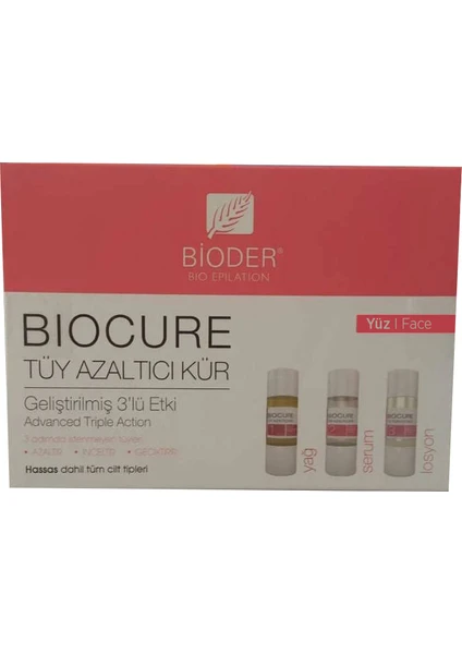 Biocure Tüy Azaltıcı Kür 3X5 Ml Yüz