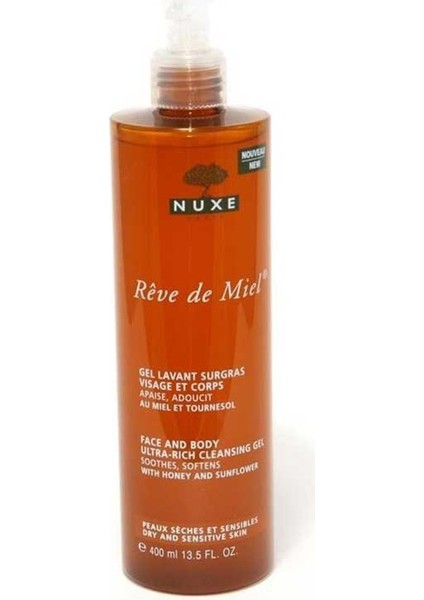 Rêve De Miel Gel Lavant Surgras Visage Et Corps 400 Ml
