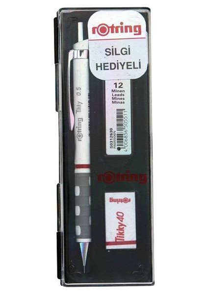 Tikky 0,5 Mm Beyaz Versatil Kalem (Uç Ve Silgi Hediyeli)