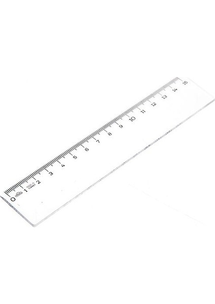 0140 Geniş 15 Cm Plastik Büro Cetveli