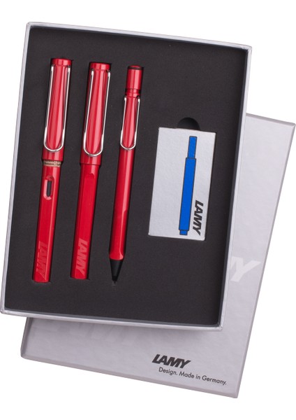 Safari Tb3-16Drv Kırmızı Kalem Seti