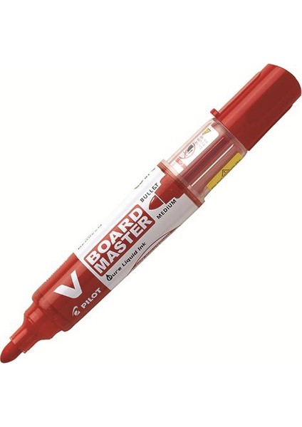 V-Board Master Yuvarlak Uç Tahta Kalemi Renk - Kirmizi