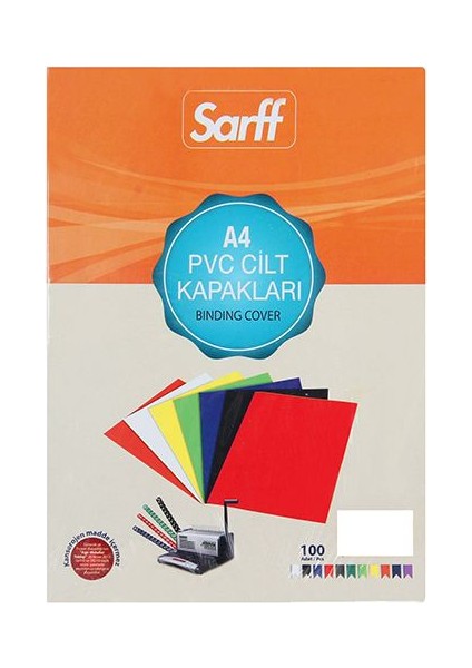 Cilt Kapağı Pvc 160 Micron A4 Beyaz 100’Lü Paket