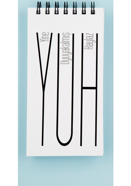 Beyaz Kapak Yuh Çizgili Defter Yco102