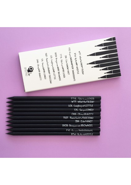 Alternative Pencils Siyah Kurşun Kalem Seti P101