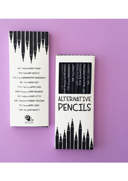Alternative Pencils Siyah Kurşun Kalem Seti P101